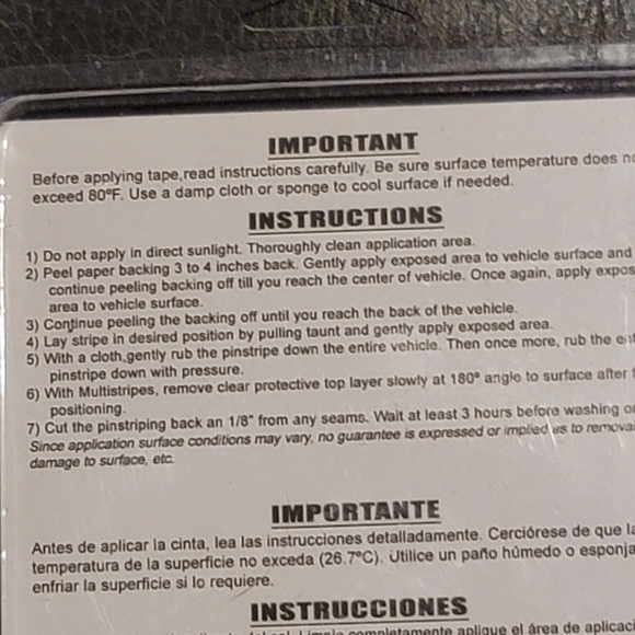 GOLD Pin STRIPE bright gold 1/4" multi line, full 40 feet - Picture 4 of 7